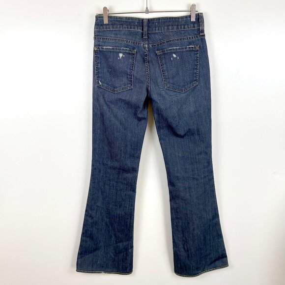 Vince Jeans Womens 28 Flare Mykonos Dark Wash Mid Rise Made in USA DV072… - Picture 2 of 8